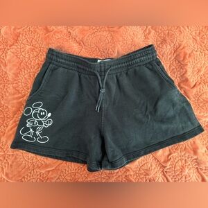 Disney Parks Mickey & Friends Collection Black Soft Shorts